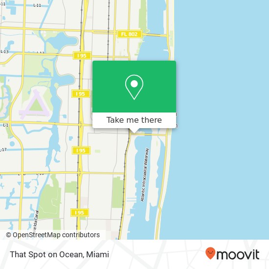 Mapa de That Spot on Ocean, 216 E Ocean Ave Lantana, FL 33462