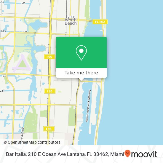 Bar Italia, 210 E Ocean Ave Lantana, FL 33462 map