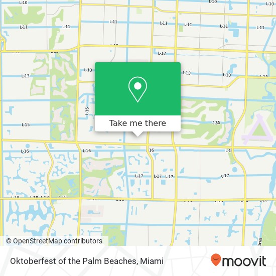 Mapa de Oktoberfest of the Palm Beaches