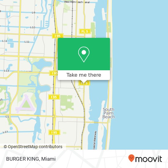 BURGER KING, 1001 S Federal Hwy Lake Worth, FL 33460 map