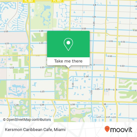 Mapa de Kersmon Caribbean Cafe, 4622 Jog Rd Greenacres, FL 33467