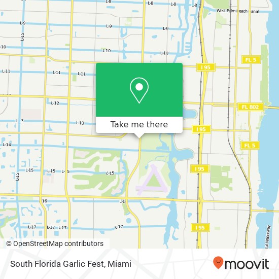 Mapa de South Florida Garlic Fest