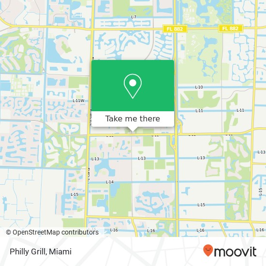 Mapa de Philly Grill, 8957 Lake Worth Rd Lake Worth, FL 33467