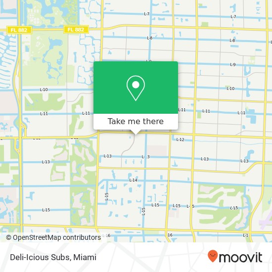 Mapa de Deli-Icious Subs, 5702 Lake Worth Rd Greenacres, FL 33463