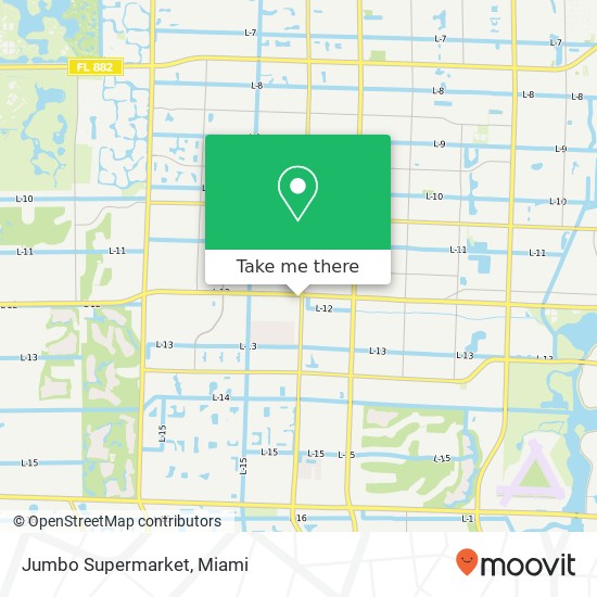 Mapa de Jumbo Supermarket, 5100 Lake Worth Rd Greenacres, FL 33463