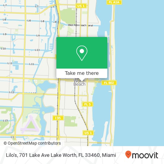 Lilo's, 701 Lake Ave Lake Worth, FL 33460 map