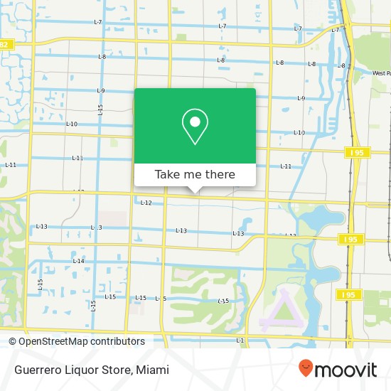 Mapa de Guerrero Liquor Store