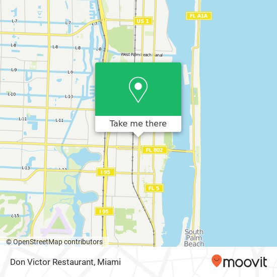 Don Victor Restaurant, 301 N Dixie Hwy Lake Worth, FL 33460 map