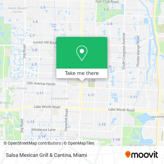 Mapa de Salsa Mexican Grill & Cantina