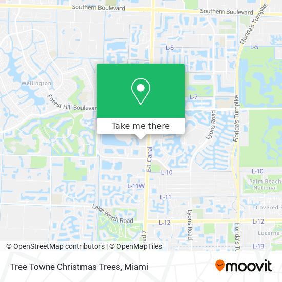 Tree Towne Christmas Trees map