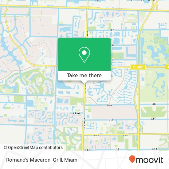 Mapa de Romano's Macaroni Grill, 2535 S State Road 7 Wellington, FL 33414