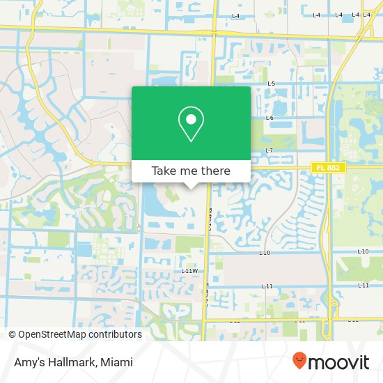 Mapa de Amy's Hallmark, Wellington, FL 33414