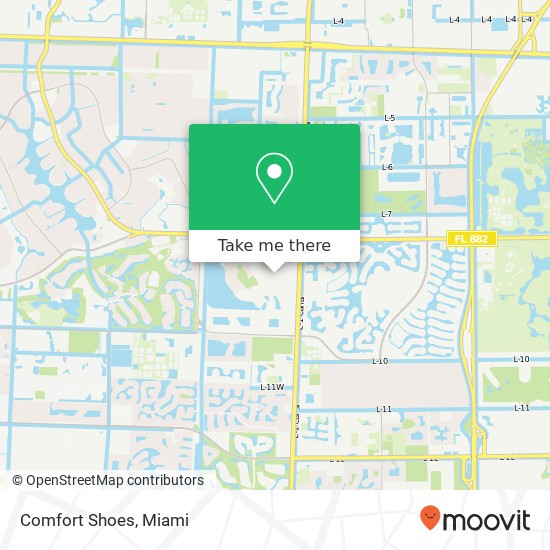 Mapa de Comfort Shoes, Wellington, FL 33414