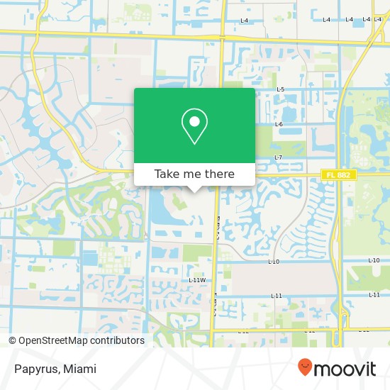 Mapa de Papyrus, Wellington, FL 33414