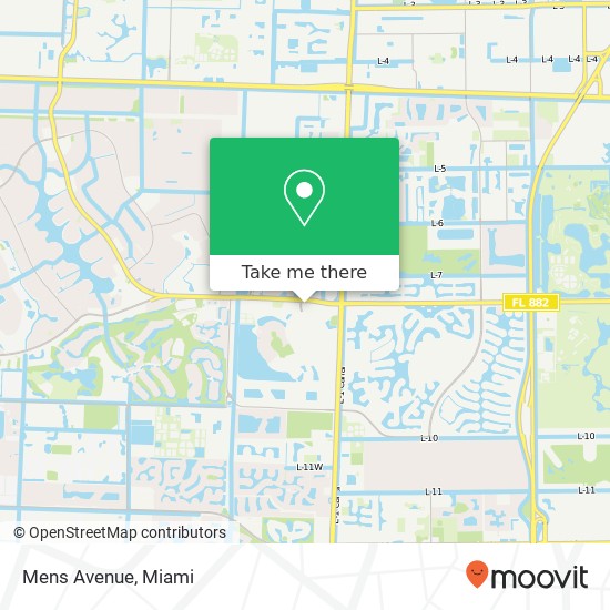 Mapa de Mens Avenue, 10300 Forest Hill Blvd Wellington, FL 33414