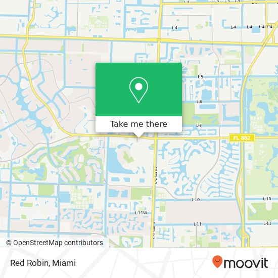 Mapa de Red Robin, 10300 Forest Hill Blvd Wellington, FL 33414