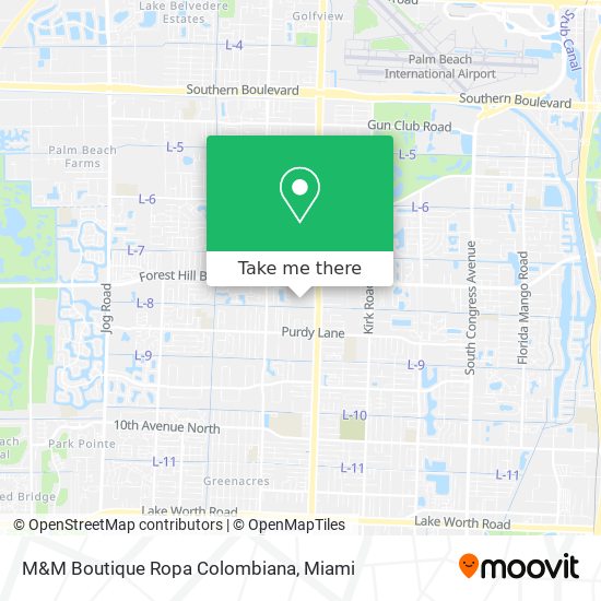 Mapa de M&M Boutique Ropa Colombiana