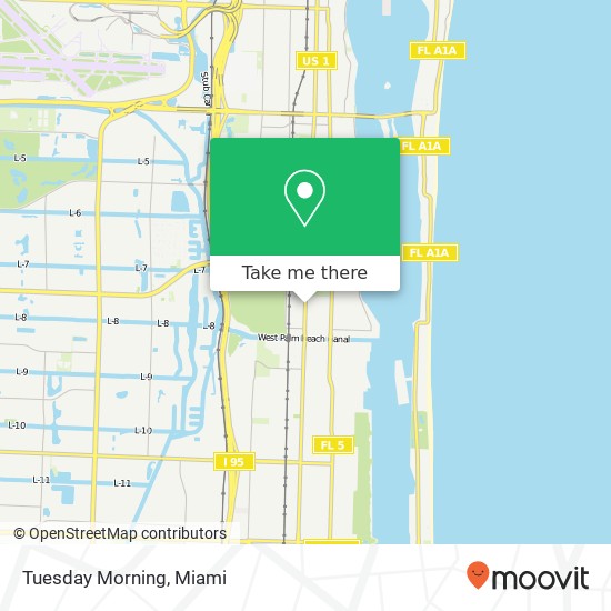 Tuesday Morning, 7623 S Dixie Hwy West Palm Beach, FL 33405 map