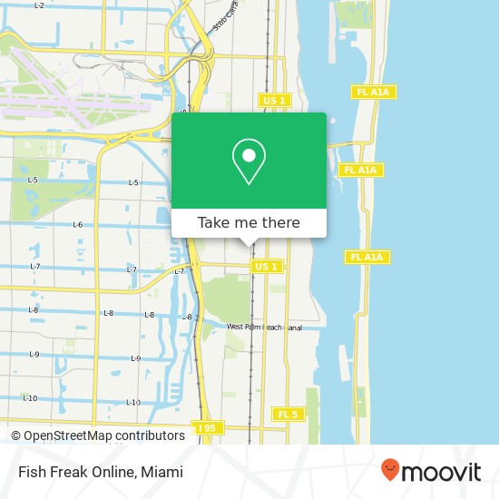 Fish Freak Online, 6405 Georgia Ave West Palm Beach, FL 33405 map