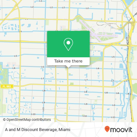 A and M Discount Beverage map