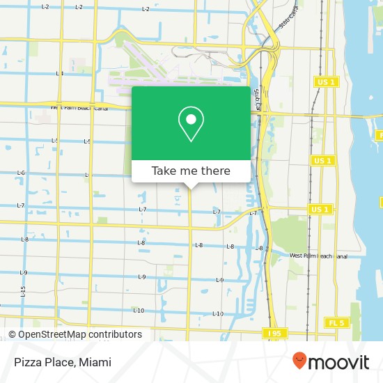 Pizza Place, 1200 S Congress Ave West Palm Beach, FL 33406 map