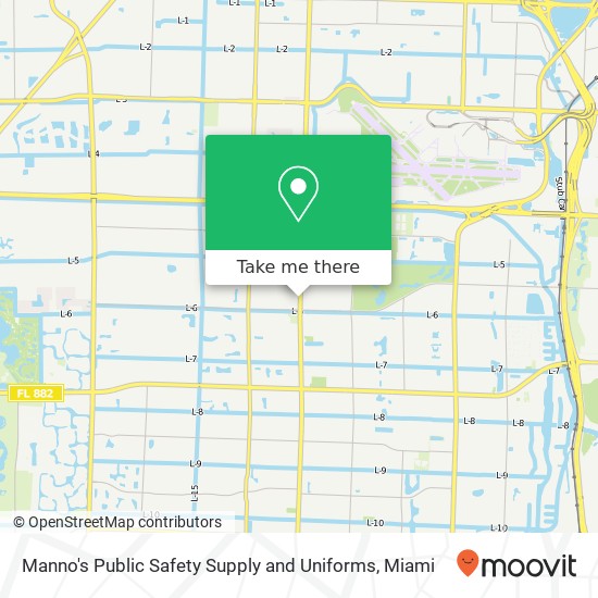 Mapa de Manno's Public Safety Supply and Uniforms, 909 S Military Trl West Palm Beach, FL 33415