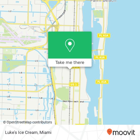 Luke's Ice Cream, 5604 Georgia Ave West Palm Beach, FL 33405 map