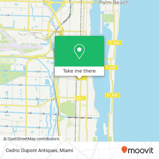 Mapa de Cedric Dupont Antiques, 431 Bunker Rd West Palm Beach, FL 33405