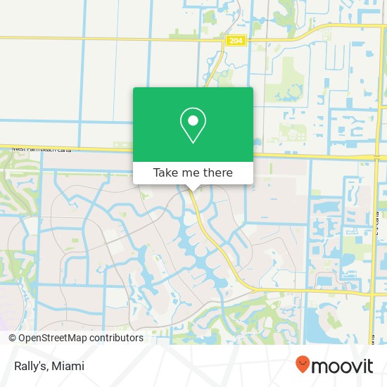 Mapa de Rally's, 12790 Forest Hill Blvd Wellington, FL 33414