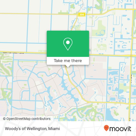 Mapa de Woody's of Wellington, 12794 W Forest Hill Blvd Wellington, FL 33414