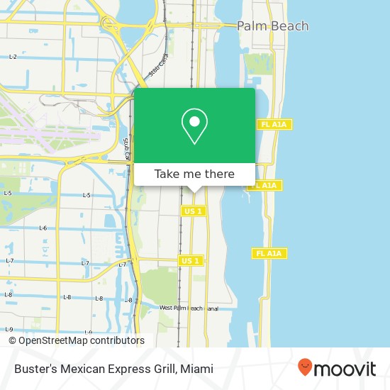 Buster's Mexican Express Grill, 4812 S Dixie Hwy West Palm Beach, FL 33405 map