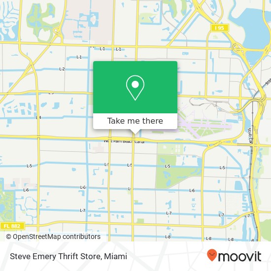 Mapa de Steve Emery Thrift Store, 122 N Military Trl West Palm Beach, FL 33415