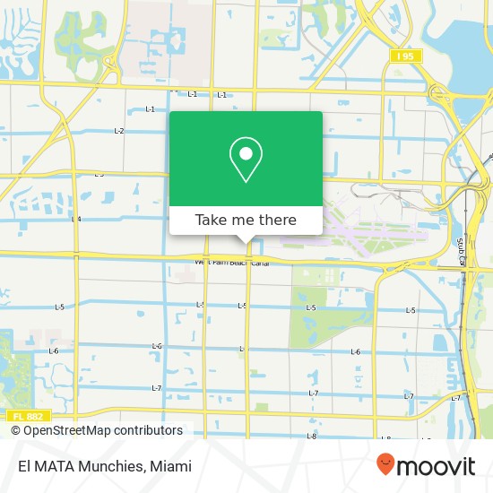 Mapa de El MATA Munchies, 175 N Military Trl West Palm Beach, FL 33415