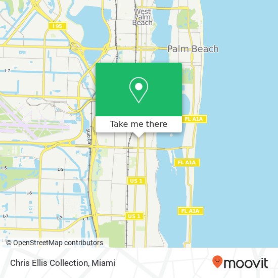 Mapa de Chris Ellis Collection, 3634 S Dixie Hwy West Palm Beach, FL 33405