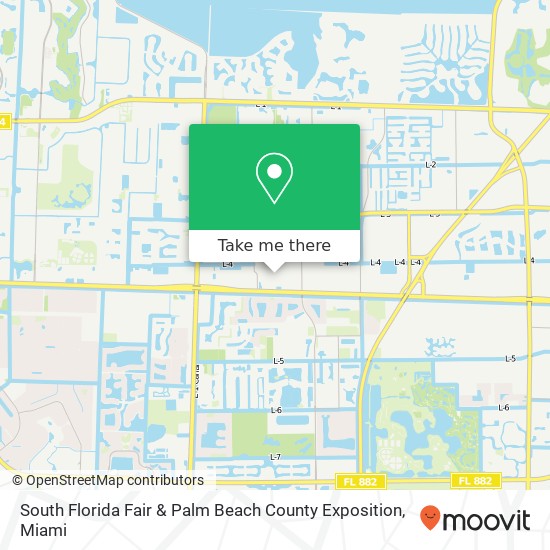 South Florida Fair & Palm Beach County Exposition map