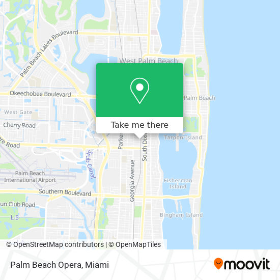 Mapa de Palm Beach Opera