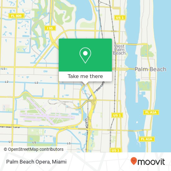 Palm Beach Opera map