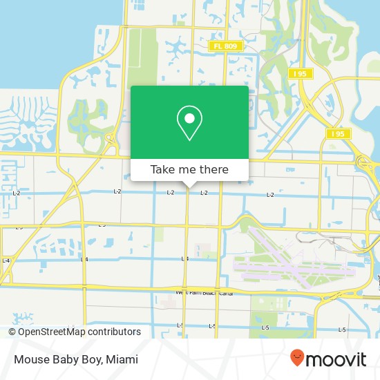 Mapa de Mouse Baby Boy, 1550 Haverhill Rd N West Palm Beach, FL 33417