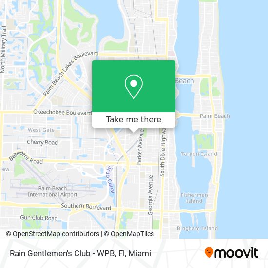 Rain Gentlemen's Club - WPB, Fl map