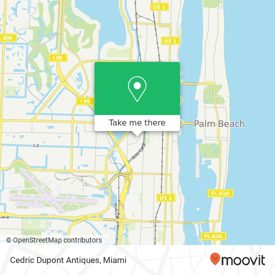 Cedric Dupont Antiques, 1112 James St West Palm Beach, FL 33401 map