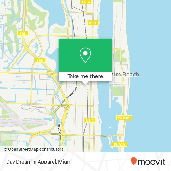 Mapa de Day Dream'in Apparel, Florida Ave West Palm Beach, FL 33401