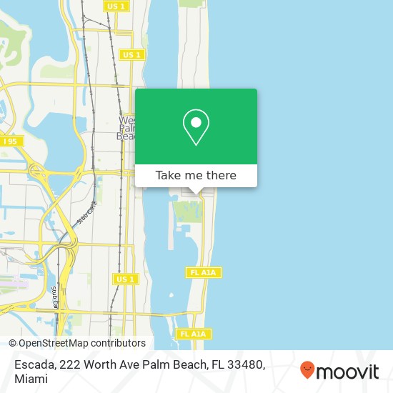 Mapa de Escada, 222 Worth Ave Palm Beach, FL 33480