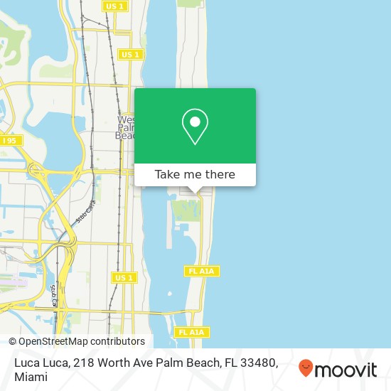 Mapa de Luca Luca, 218 Worth Ave Palm Beach, FL 33480