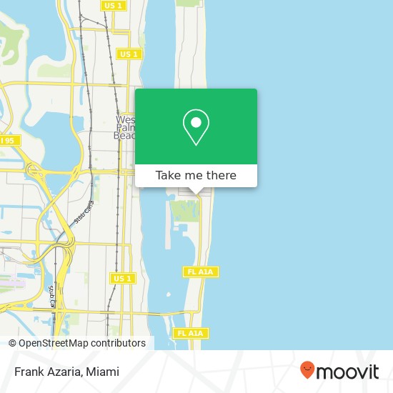 Mapa de Frank Azaria, 206 Worth Ave Palm Beach, FL 33480