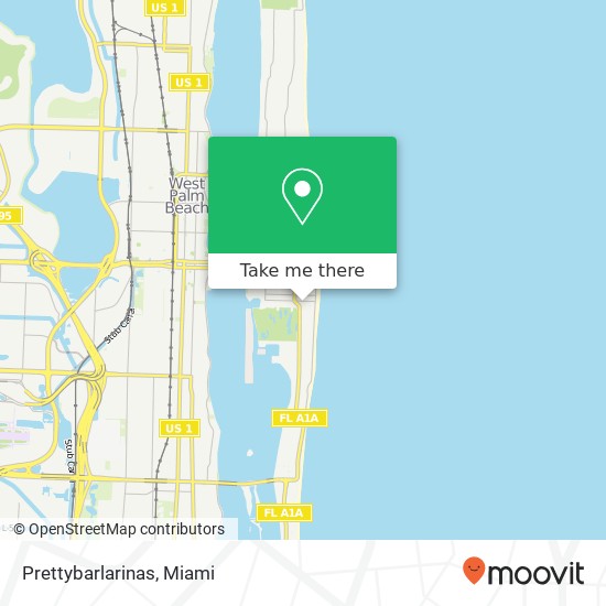 Mapa de Prettybarlarinas, 150 Worth Ave Palm Beach, FL 33480