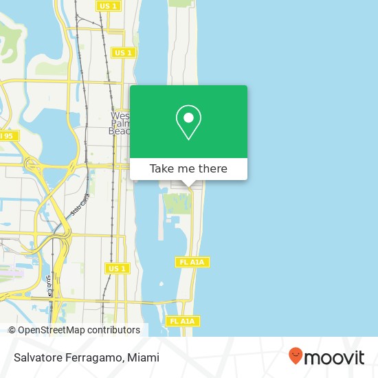 Mapa de Salvatore Ferragamo, 200 Worth Ave Palm Beach, FL 33480