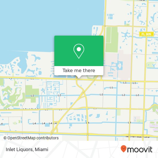 Inlet Liquors map