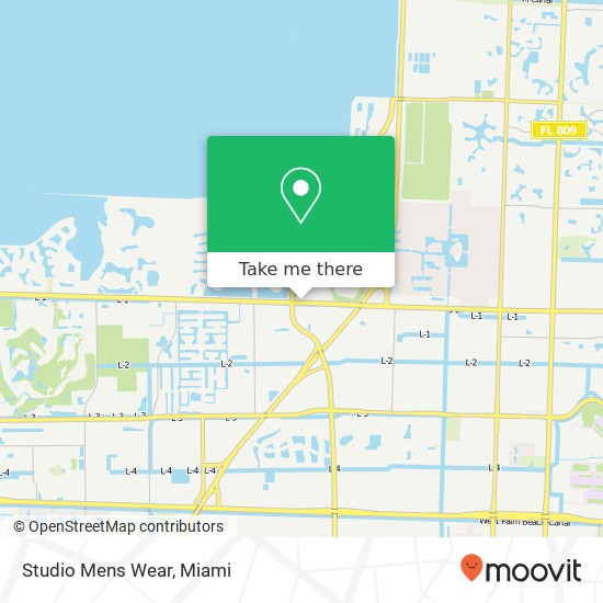Mapa de Studio Mens Wear, 6901 Okeechobee Blvd West Palm Beach, FL 33411