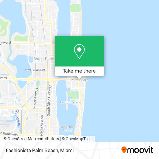 Fashionista Palm Beach map