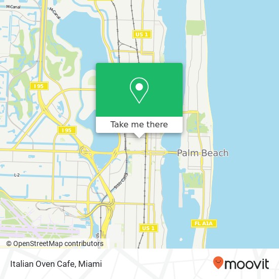 Italian Oven Cafe, 477 S Rosemary Ave West Palm Beach, FL 33401 map